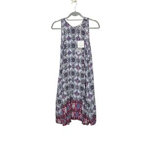 Beachlunchlounge NWT Collection Sleeveless A Frame Dress Casual‎ Bohemian XS